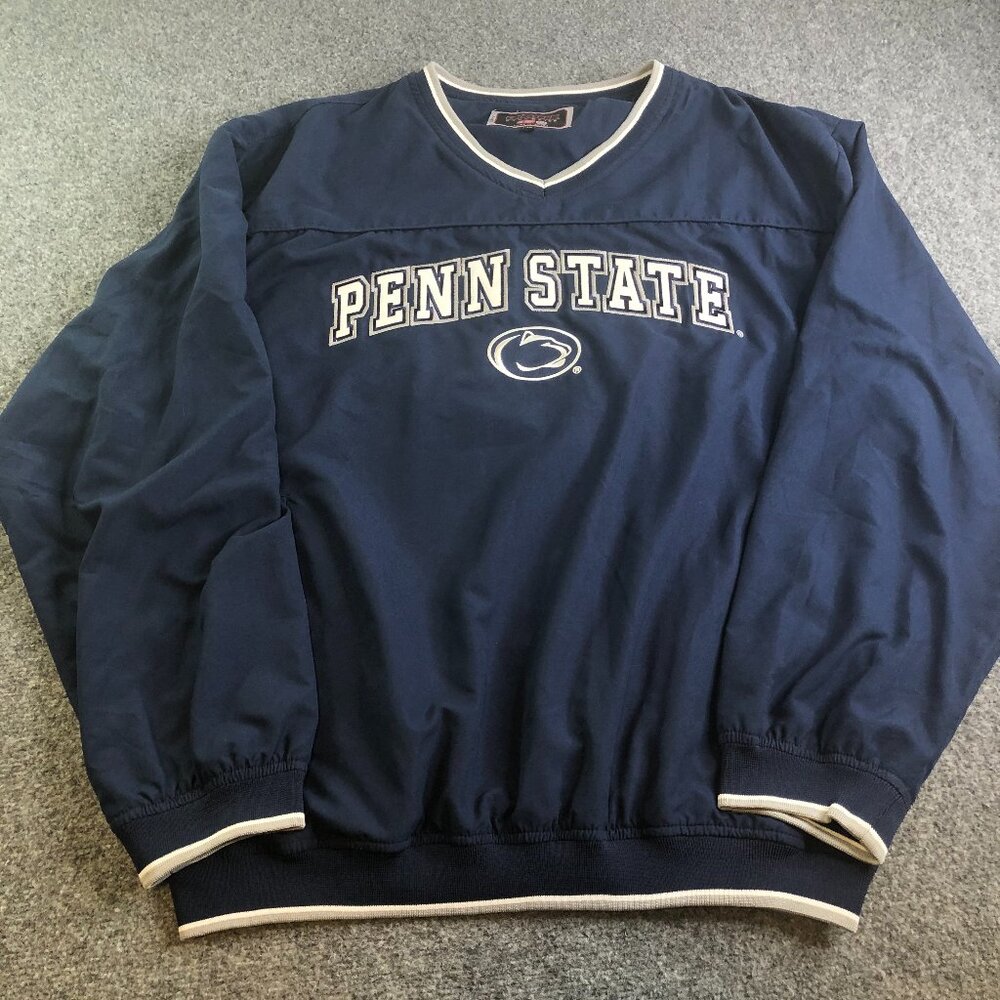 Colosseum Penn State Pullover Jacket Sweater Mens Extra Large Long Sleeve Blue